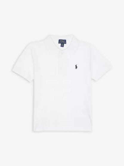 Logo-embroidered cotton polo shirt 2-14 years