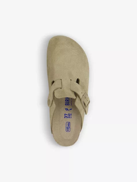 Boston buckle-motif suede sandals