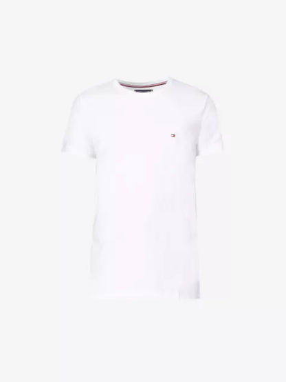 Brand-embroidered regular-fit stretch-cotton jersey T-shirt