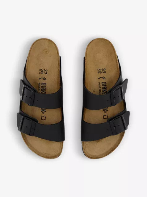 Arizona two-strap faux-leather sandals