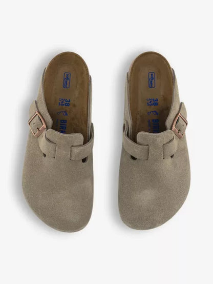 Boston soft footbed suede clogs