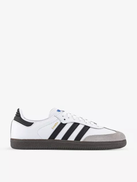 Samba OG logo-print leather low-top trainers