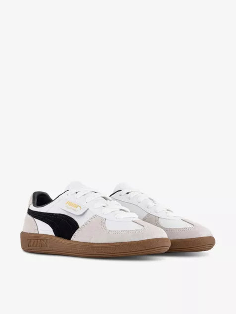 Palermo logo-tab suede low-top trainers