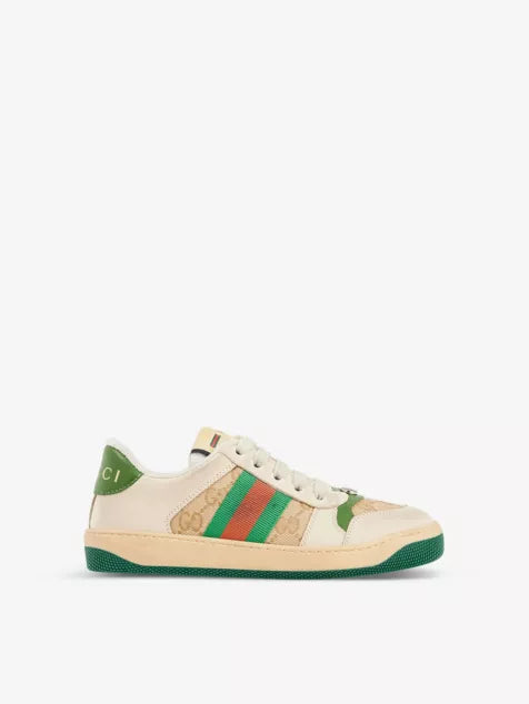 Logo-stripe suede low-top trainers 9 - 12.5 years