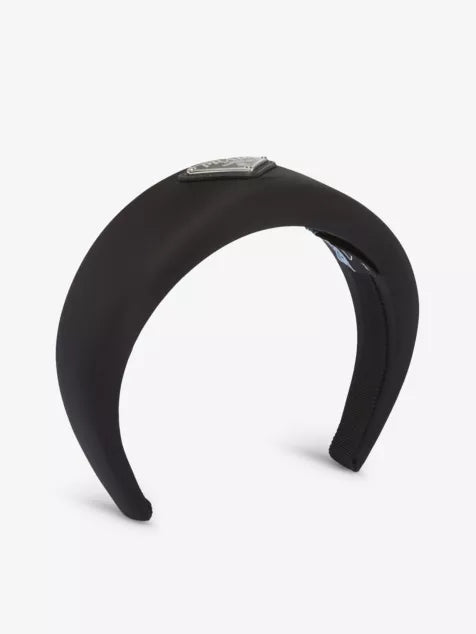 Re-Nylon brand-plaque recycled-nylon headband