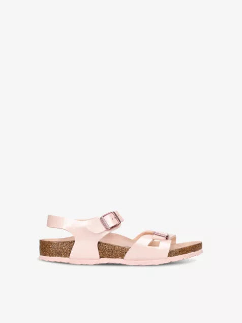 Rio metallic faux-leather sandals