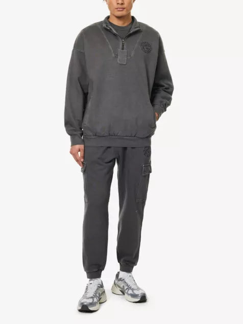 Premium Legacy cargo cotton-jersey jogging bottoms