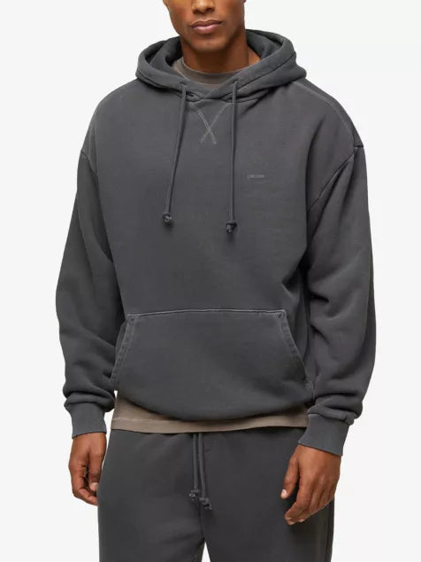 Everywear Comfort logo-embossed cotton-jersey hoody