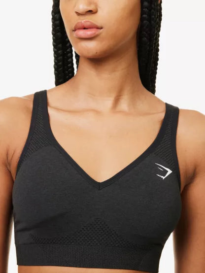 Vital fitted stretch-woven sports bra