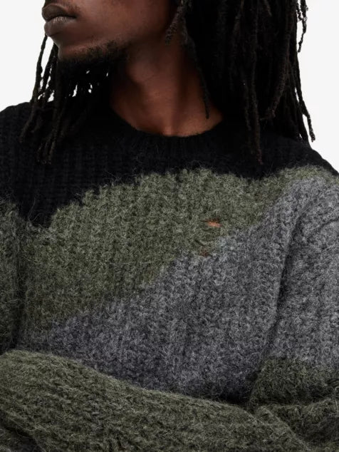 Sur oversized crewneck wool-blend knitted jumper