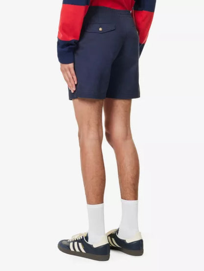 Prepster logo-embroidered classic-fit stretch-cotton shorts