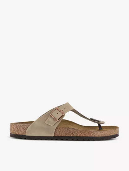 Gizeh toe-post flat leather sandals