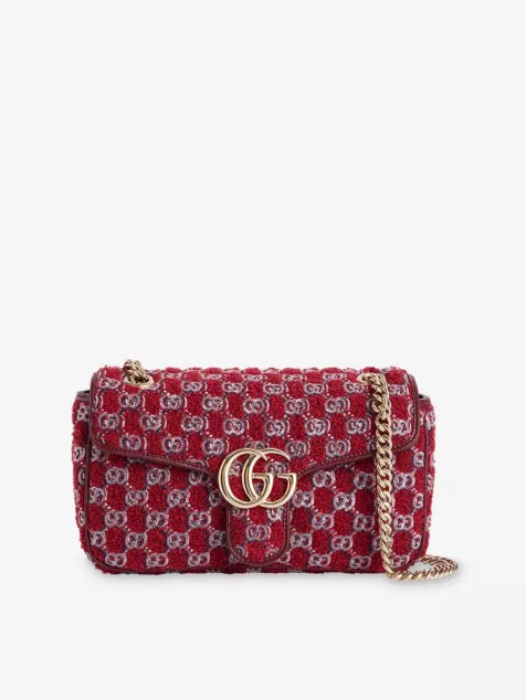 GG Marmont crystal-embellished shoulder bag