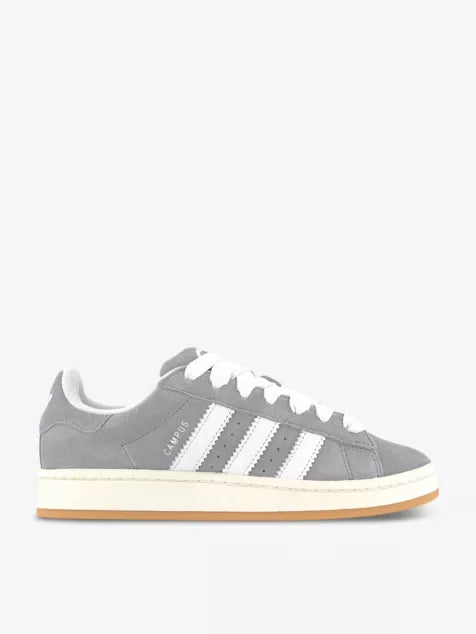 Campus 00s brand-stripe low-top suede trainers