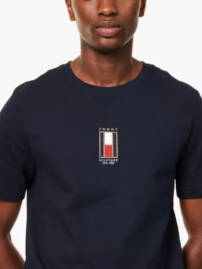 Vertical Flag crew-neck cotton-jersey T-shirt