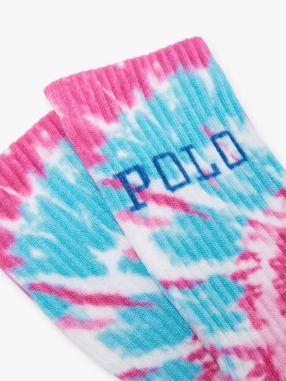 Tie-dye knitted socks