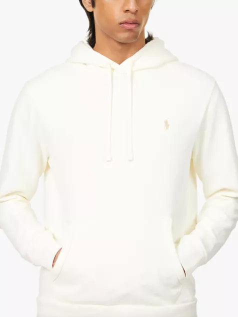 Logo-embroidered regular-fit cotton-jersey hoody