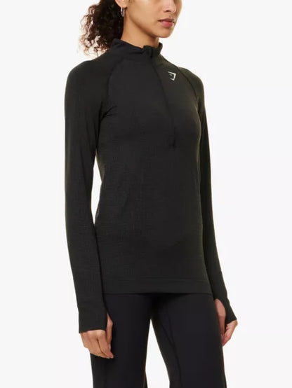 Vital Seamless 2.0 1/2 zip stretch-woven top