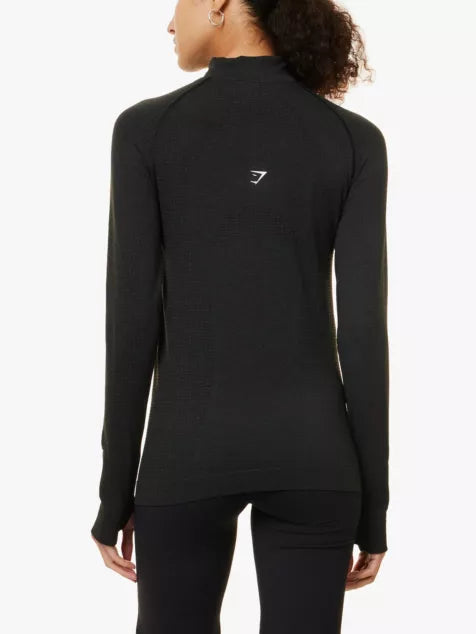 Vital Seamless 2.0 1/2 zip stretch-woven top