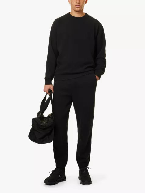 Steady State cotton and recycled polyester-blend jogging bottoms