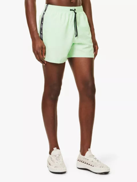 "Nike Logo Tape 5"" Volley drawstring waistband straight leg regular-fit swim shorts"