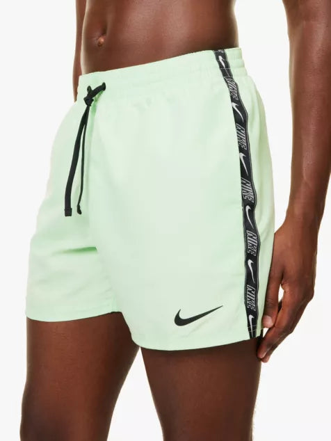 "Nike Logo Tape 5"" Volley drawstring waistband straight leg regular-fit swim shorts"