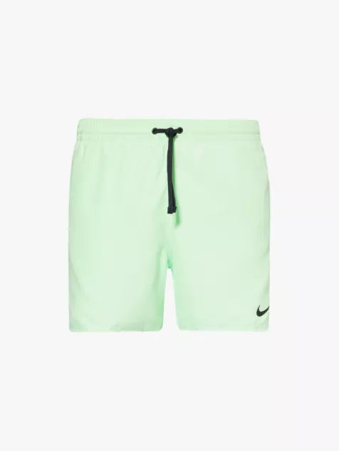 "Nike Logo Tape 5"" Volley drawstring waistband straight leg regular-fit swim shorts"