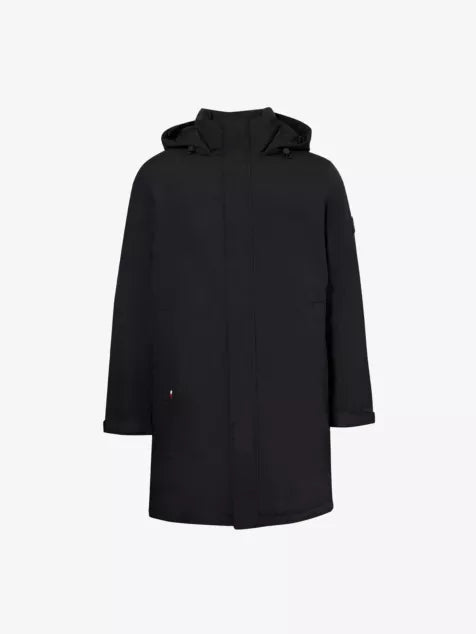 Tech hooded padded parka coat