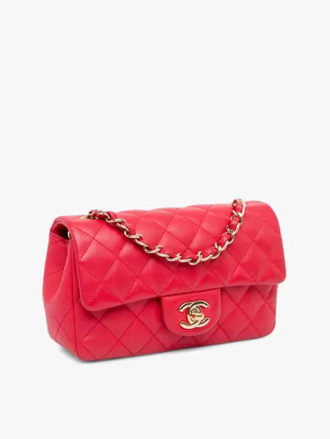 Pre-loved Chanel mini leather cross-body