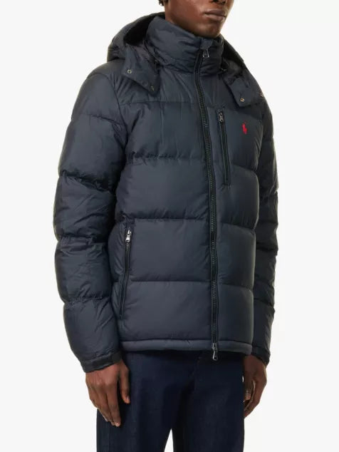 Annual Core hooded regular-fit recycled-polyester-down jacket