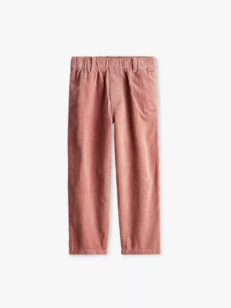 Elasticated-waist tapered-leg cotton-corduroy trousers 2-10 years